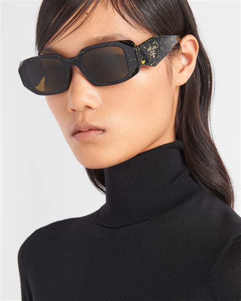 prada symbole sunglasses black.